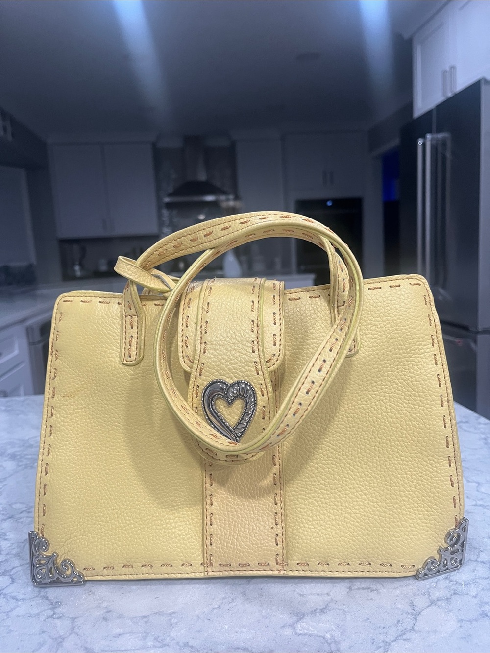 Brighton Inspired Butter Yellow Handbag-EUC
